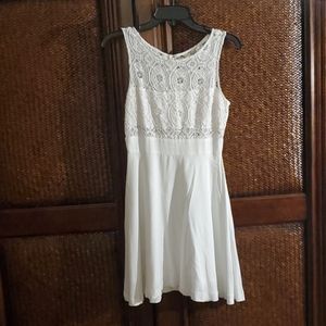 BB Dakota white lace dress